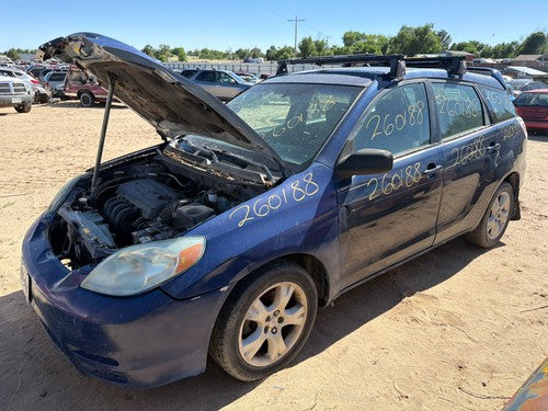 03-08 Matrix Xr Driver Left Rear Power Window Regulator With Motor Oem Back