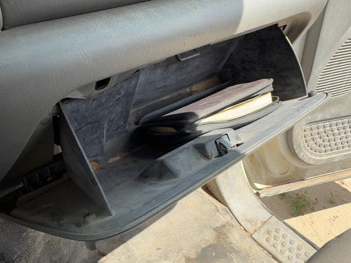 2002-2007 Ford F350 Glove Box Assembly Complete Door With Latch Oem Gray