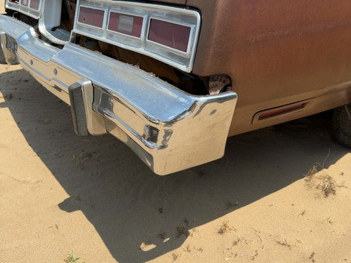 1974-1976 Chevy Impala Chrome Rear Bumper With Mount Brackets Oem 00339260