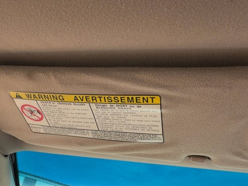 1997-2001 Toyota Camry Driver Left Sun Visor OEM Oak FT4