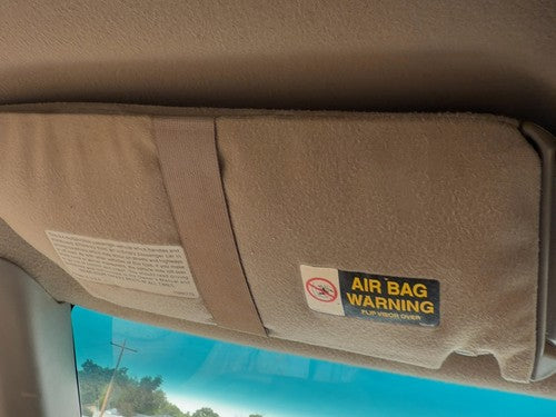 1998 Chevy S10 Blazer Driver Left Sun Visor Oem Gray 92H