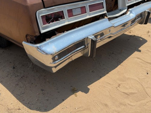 1974-1976 Chevy Impala Chrome Rear Bumper With Mount Brackets Oem 00339260