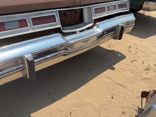 1974-1976 Chevy Impala Chrome Rear Bumper With Mount Brackets Oem 00339260
