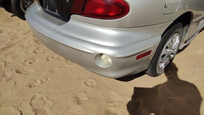 00-02 Pontiac Sunfire Rear Bumper Cover Assembly Back Silver 95U 2 Door Coupe
