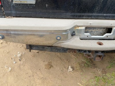 1997-2002 Ford Expedition Chrome Rear Bumper With Mount Brackets Oem Black