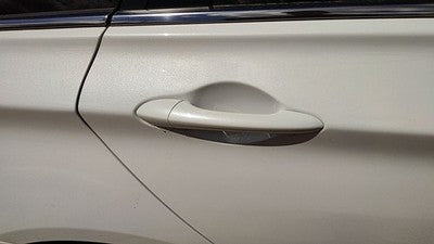 11-14 Sonata Passenger Right Rear Outside Door Handle Back Shimmering White Mica
