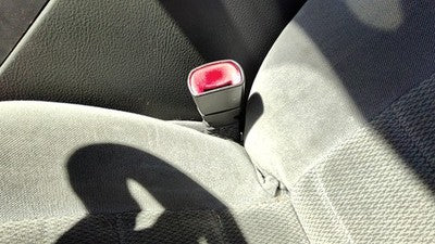 2002-2005 Ford Explorer Driver Left Front Seat Belt Buckle Receiver Oem Gray Tt