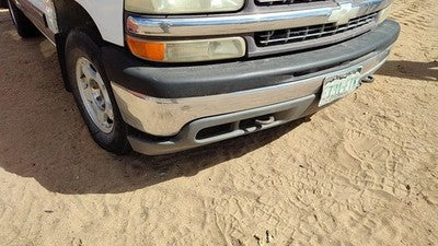 99-02 Chevy Silverado 1500 Chrome Front Bumper Assembly With Mount Brackets Oem