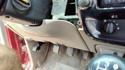 1998-01 Mazda B2500 Lower Dash Under Column Knee Bolster Trim Panel Oem Gray V2