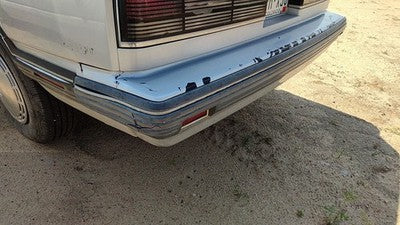 1990-1991 Olds 88 Rear Bumper Cover Assembly Oem Back Gray 25556243