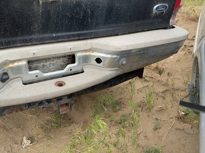 1997-2002 Ford Expedition Chrome Rear Bumper With Mount Brackets Oem Black