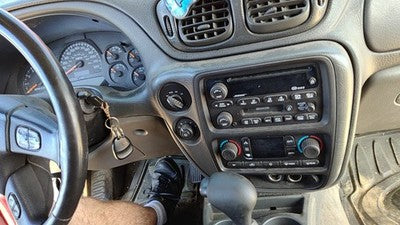 02 03 Trail Blazer Trim Bezel Around Speedometer Dash Surround Panel Dark Pewter