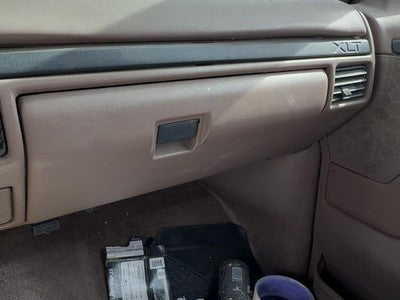 1997-1999 Ford F250 Glove Box Assembly Complete Door With Latch Oem Brown Rk