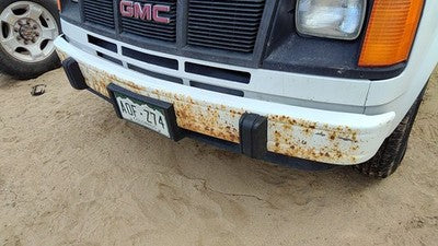 1985-1994 Gmc Safari Front Bumper With Brackets Assembly Oem White 15553712