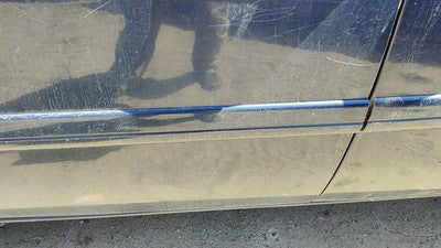 04-06 Town & Country Driver Left Front Moulding From Door Trim Strip Blue Pb8