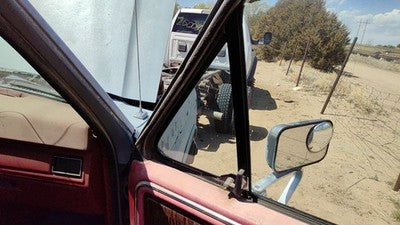 1980-91 Ford F150 Passenger Right Front Vent Window Small Door Glass With Frame