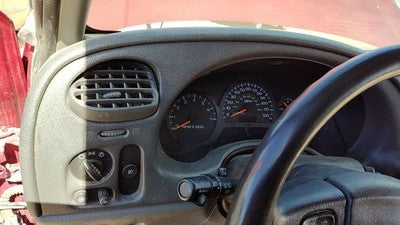 02 03 Trail Blazer Trim Bezel Around Speedometer Dash Surround Panel Dark Pewter