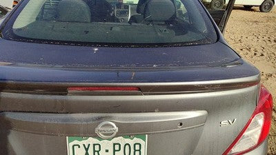 2012-2019 Nissan Versa Rear Spoiler Back Wing Oem Gray Kad 960309Kc1b