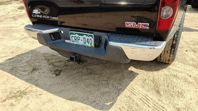 2008-12 Gmc Canyon Rear Bumper Assembly With Mount Brackets Oem Chrome 20815916