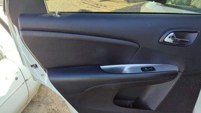 2012-19 Dodge Journey Driver Left Rear Inside Door Trim Panel Only Back Black X9