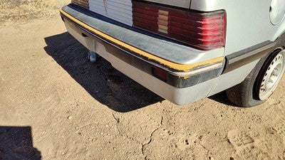 1985-1987 Pontiac Sunbird Rear Bumper Cover Assembly Oem Back Silver 10026826
