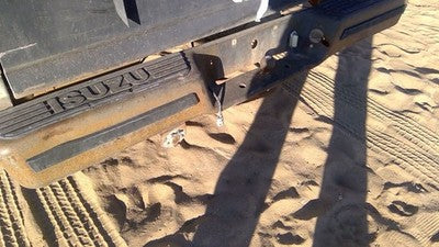 1981-1987 Isuzu Pup Pickup Rear Back Step Bumper With Brackets Oem 2900036000