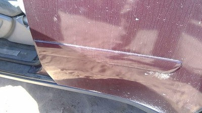 06-09 Trail Blazer Driver Left Rear Moulding From Door Back Trim Strip Red 49U