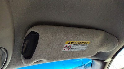 2001-2002 Grand Caravan Passenger Right Sun Visor Oem Gray E7l5 Tr96tl2ab