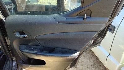 11-14 Avenger Passenger Right Rear Door Trim Panel With Switches Back Black C7x9