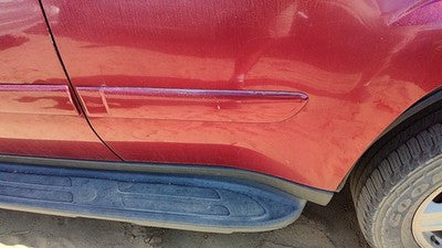 02-05 Trail Blazer Driver Left Rear Moulding From Door Back Trim Majestic Red