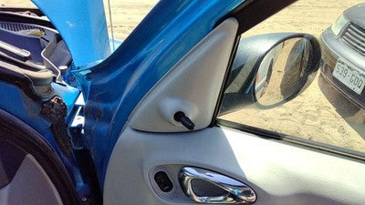 07 08 Pt Cruiser Passenger Right Side Mirror Door Mounted Oem Blue Pqd 5067450Ab
