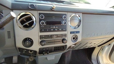 14-16 F250 Trim Bezel Around Radio Surround Dash Panel Gray 3S 6.7L Powerstroke