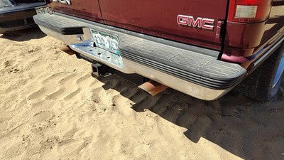 1992-1999 Gmc Yukon Rear Bumper Assembly With Brackets Oem Chrome 15025375