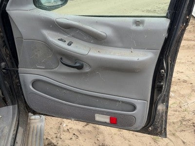 00-02 Expedition Passenger Right Front Door Trim Panel With Switches Gray 12