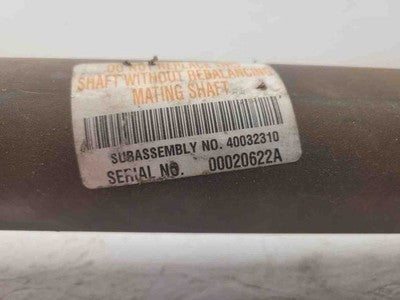 01-07 Sierra 2500 Front Section Rear Driveshaft 4X2 157.5' Wb At 4 Speed 29.75