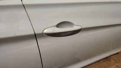 11-14 Sonata Passenger Right Front Outside Door Handle Shimmering White Mica Wj