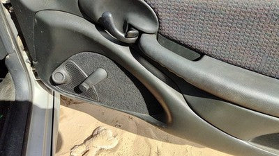 00-02 Sunfire Passenger Right Inside Door Trim Panel 2 Door Coupe Graphite 12G