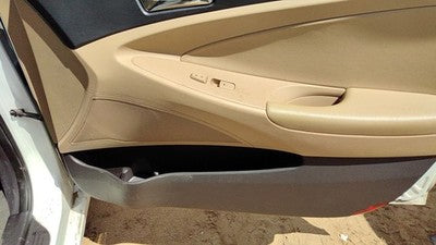 11-14 Sonata Passenger Right Front Inside Door Trim Panel Wth Switches Camel Yda