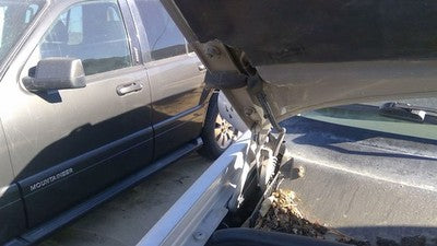 1993-1998 Jeep Grand Cherokee Passenger Right Hood Hinge Assembly Oem Silver