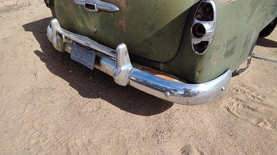 1953 Chevy Bel Air 150 Sedan Rear Bumper Assembly With Brackets Oem Chrome