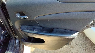 11-14 Avenger Passenger Right Rear Door Trim Panel With Switches Back Black C7x9