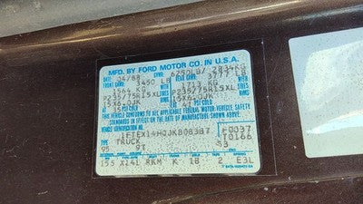 1981-1996 Ford F150 Passenger Right Front Power Window Regulator With Motor Oem
