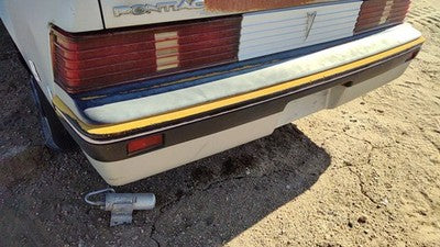 1985-1987 Pontiac Sunbird Rear Bumper Cover Assembly Oem Back Silver 10026826