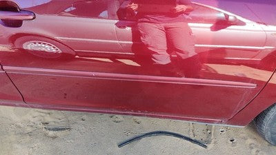 02-06 Camry Passenger Right Front Moulding From Door Trim Strip Salsa Red 3Q3
