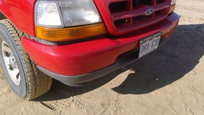 1998-2000 Ford Ranger Front Bumper Assembly With Brackets Oem Red Xl5z17757aptm