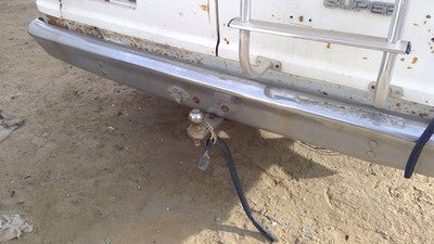 1975-1985 Ford Van E250 Chrome Rear Bumper Assembly With Brackets Oem E8uz17906a