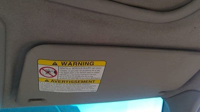 2001-2002 Subaru Forester Passenger Right Sun Visor Oem Gray 92010Fc120ne