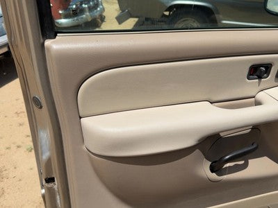 01-02 Suburban Driver Left Front Door Trim Panel With Master Switch Tan 52I