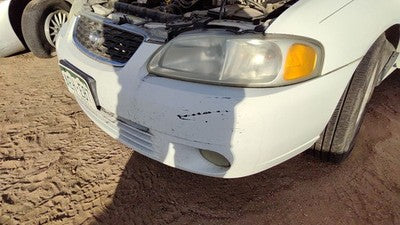 2000-2003 Nissan Sentra Front Bumper Cover Assembly Oem White Qm1 Gxe F20225m125