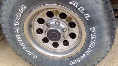 91-92 Rodeo Set Of 4 15 Steel Wheels With Trim Rings & Hub Caps Wheel Cover